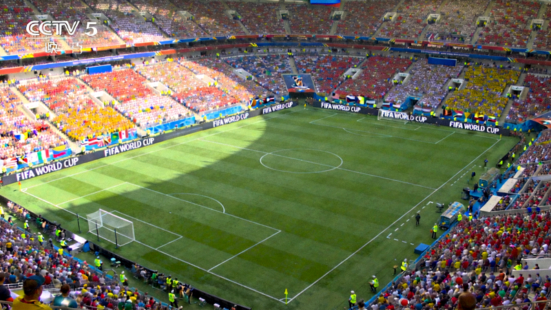 世界杯主直播频道高清画面 - 足球场全景